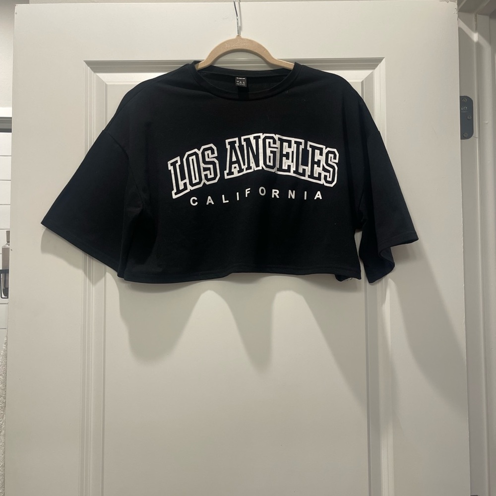 SHEIN | Crop Los Angeles T-Shirt